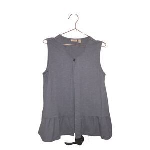 LOGO Lounge by Lori Goldstein French Terry Vest | Size medium